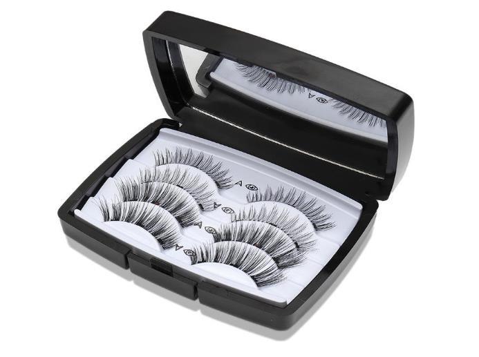 magnetic lashes natural style 2 pairs with packing box