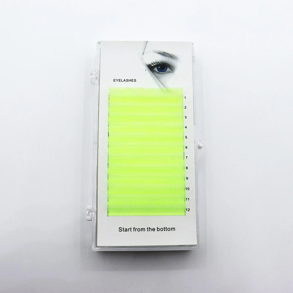 fluorescent yellow lash extensions