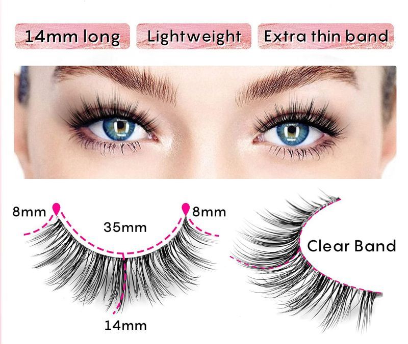 clear band eyelashes clear band eyelashes