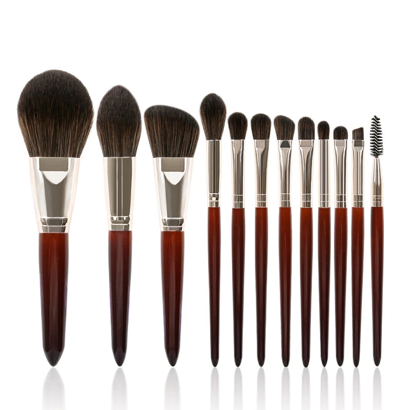 fiber hair makeup brush 12 pieces