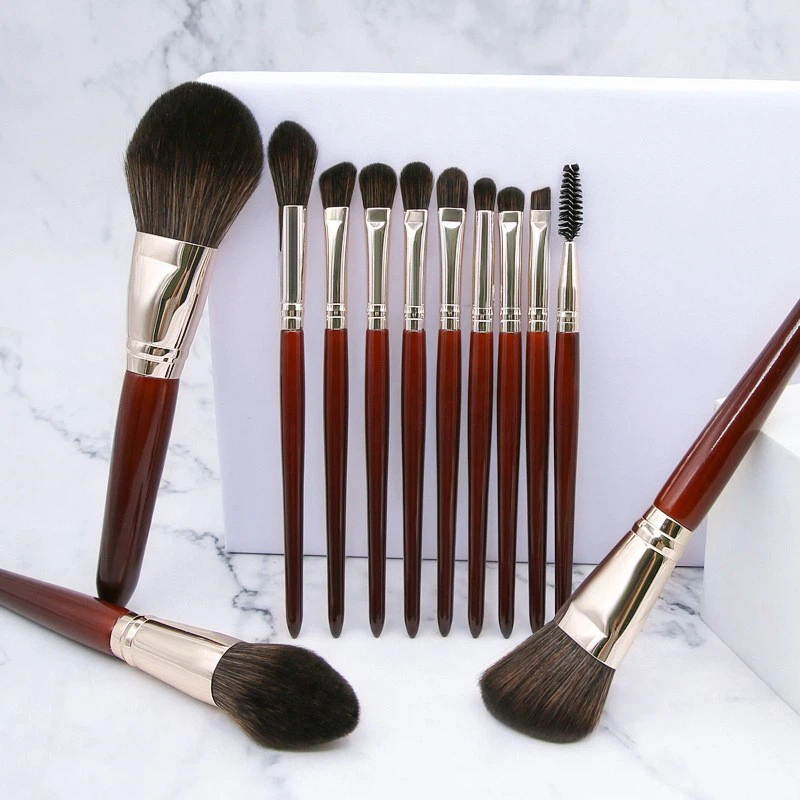 fiber hair makeup brushes