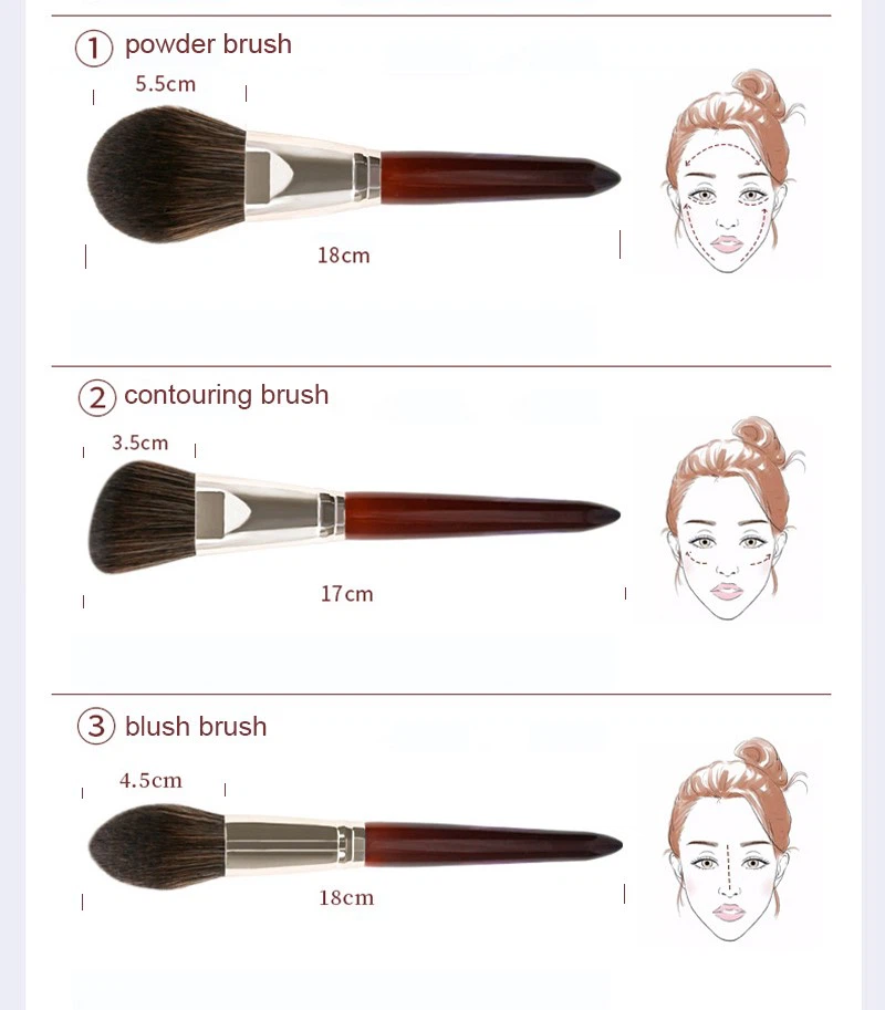 beauty makeup brushes size 1